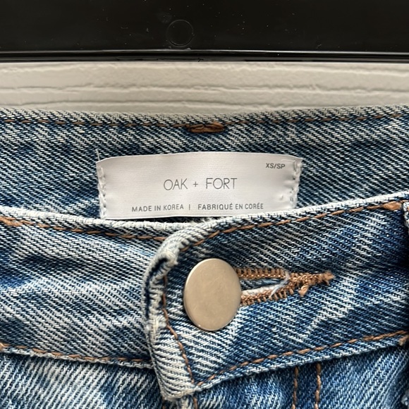 OAK + FORT Blue Mom Jeans - Picture 3 of 10